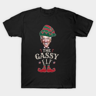 The Gassy Biden Elf. Funny | Sarcastic Political Anti Biden design T-Shirt